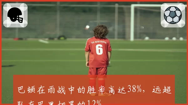 巴顿在雨战中的胜率高达38%，远超队友巴里切罗的12%